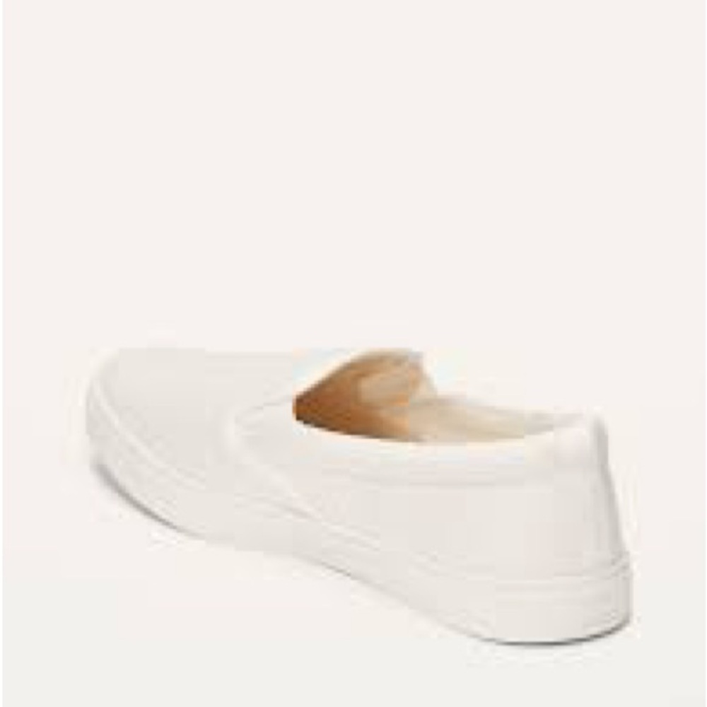 White Slip-On Sneakers